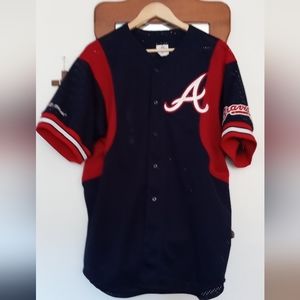 Vintage Majestic Atlanta⚾Braves Mesh Baseball Jersey XL